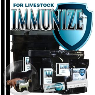 Immunize Livestock Supplement Works With Your Animal's Natural Defenses By Amplifying The Animal's Immune Response. Drug-Free!