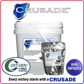Crusade Livestock Supplement Helps Handle The Challenges Associated With Heat And Stress! With Our Premium Electrolyte Stain-Free Blend!