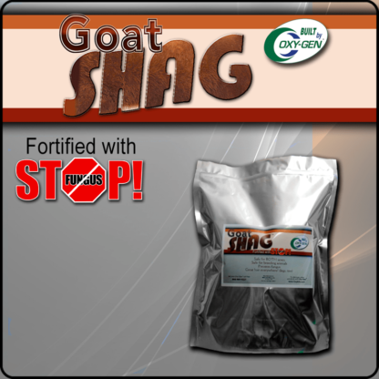 Shag Goat Supplement The Hassle-Free Feed Additive Formulated For Goats Of All Ages Helps Create A Luxurious, Show-Winning Coat, Drug-Free!