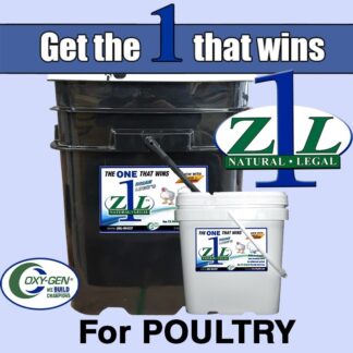 Z1L Poultry Supplement Helps isolate pathogens and strong Beta Glucans and nucleotides to help support immune function! Safe for all poultry.